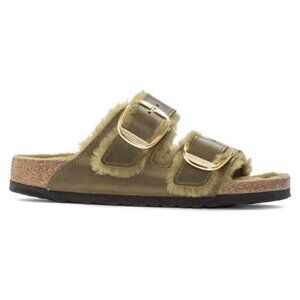 NEW Birkenstock Arizona Shearling Sandals Womens 11 11.5 Cozy Midnight Blue